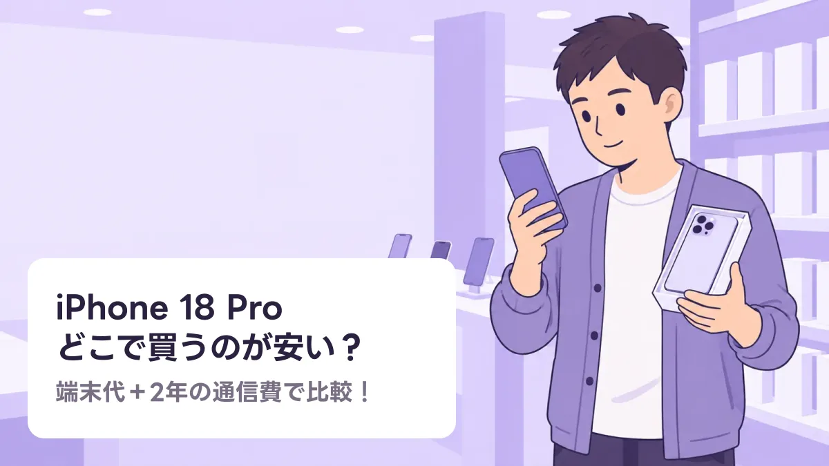 iPhone 18 Pro どこで買うのが安い?のキャッチ画像