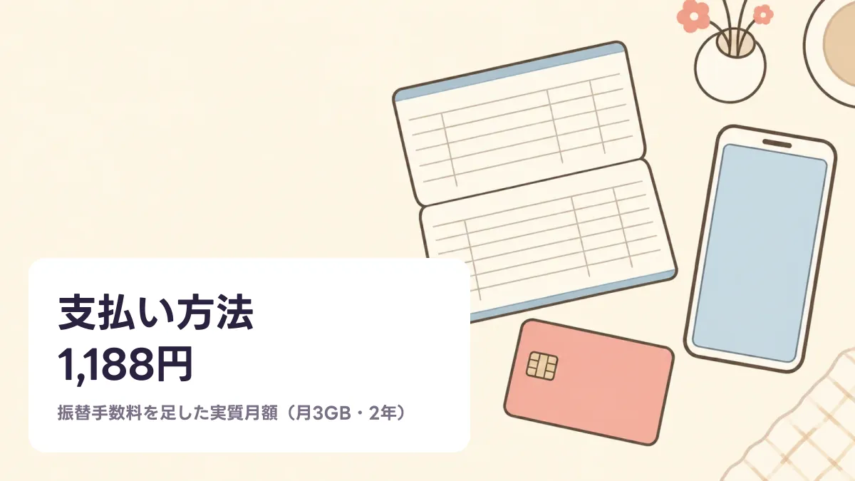 支払い方法 1,188円のキャッチ画像